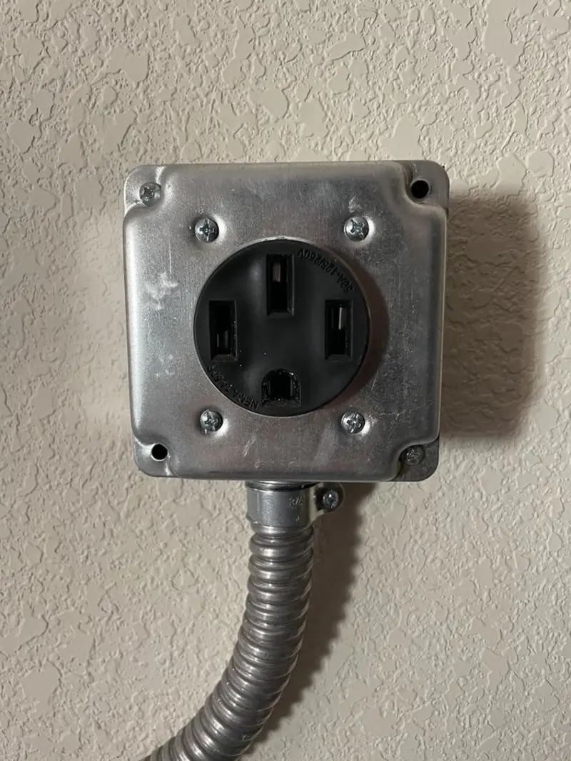 NEMA 14-50 outlet installed for Smart Home Electrical in Montrose